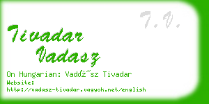 tivadar vadasz business card